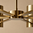 Alabaster Collection | Round Chandelier with Natural Stone Diffusers | Multi-Arm Design for Elegant Lighting 4