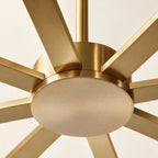 Alabaster Collection | Round Chandelier with Natural Stone Diffusers | Multi-Arm Design for Elegant Lighting 5