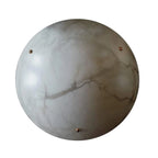 Alabaster Collection | Semi-Flush Ceiling Light with Solid Brass Frame | Warm Ambient Lighting for Entry and Dining Rooms 2
