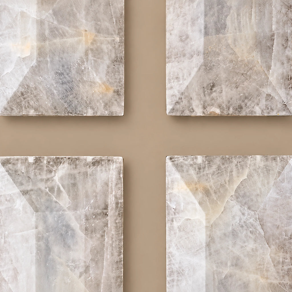 Alabaster Halo Collection | Round Alabaster Chandelier with Solid Brass Frame | Ambient Lighting Fixture for Dining and Living Spaces 6