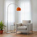 Arc Floor Lamp | Modern Dome Shade with Adjustable Height | Stylish Lighting for Cozy Living Spaces 0