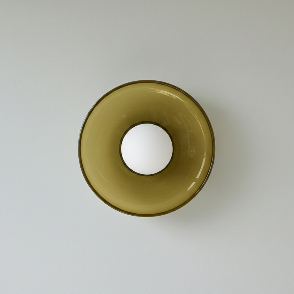 Artistic Sconces | Mid-Century Modern Wall Sconce Light with Dual-Layered Illumination | Elegant Glass Design for Stylish Ambiance 0