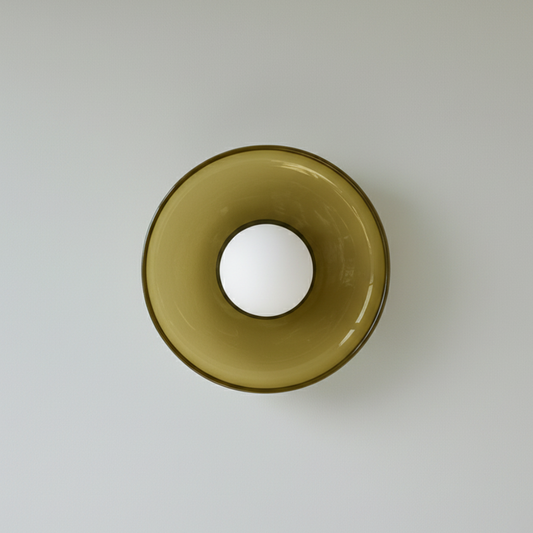 Artistic Sconces | Mid-Century Modern Wall Sconce Light with Dual-Layered Illumination | Elegant Glass Design for Stylish Ambiance 0