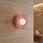 Artistic Sconces | Mid-Century Modern Wall Sconce Light with Dual-Layered Illumination | Elegant Glass Design for Stylish Ambiance 13
