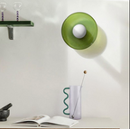 Artistic Sconces | Mid-Century Modern Wall Sconce Light with Dual-Layered Illumination | Elegant Glass Design for Stylish Ambiance 7