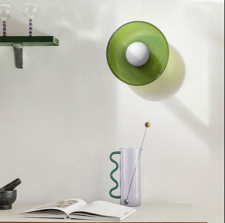 Artistic Sconces | Mid-Century Modern Wall Sconce Light with Dual-Layered Illumination | Elegant Glass Design for Stylish Ambiance 7