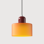 Bauhaus Collection | Glass Pendant Light with Adjustable Height | Modern Kitchen Pendant Lighting for Elegant Illumination 13