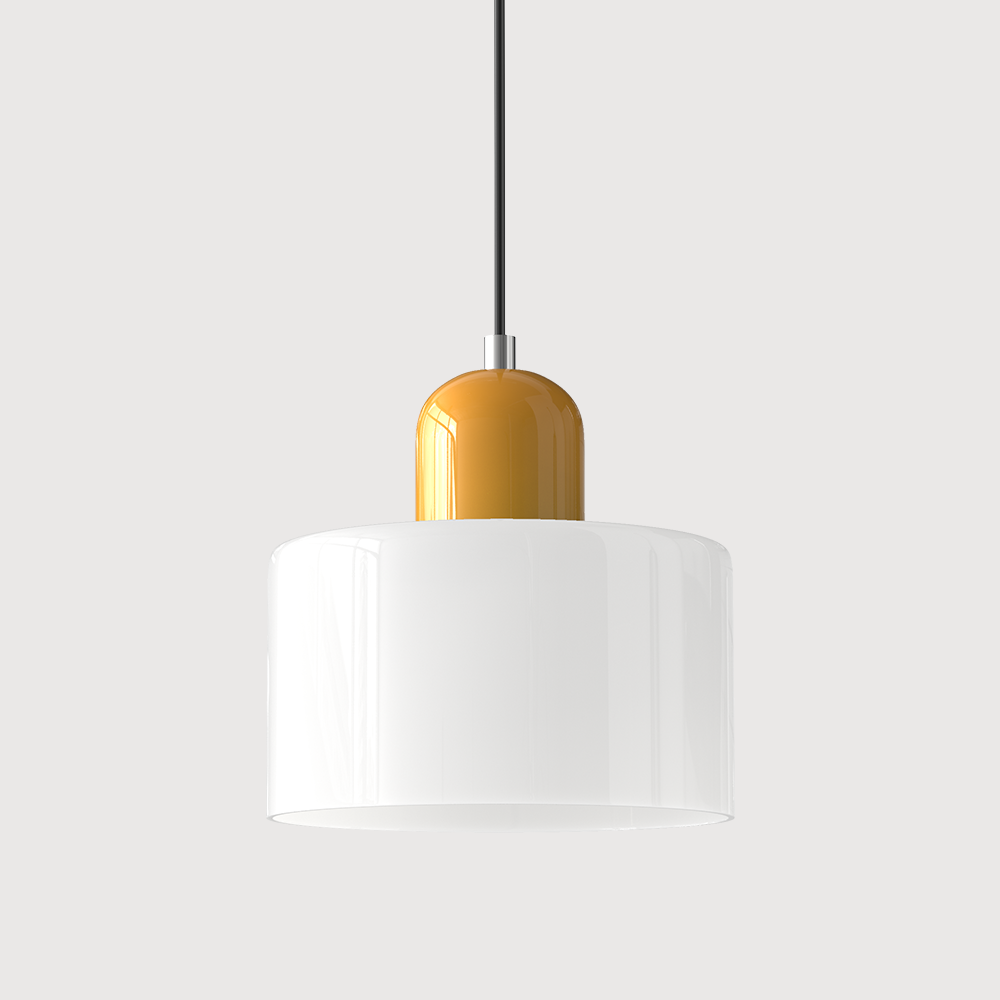 Bauhaus Collection | Glass Pendant Light with Adjustable Height | Modern Kitchen Pendant Lighting for Elegant Illumination 14