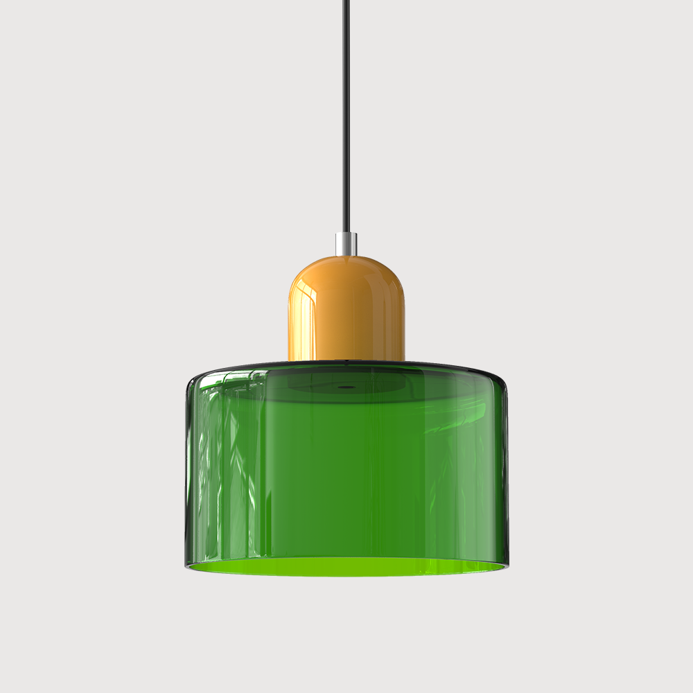 Bauhaus Collection | Glass Pendant Light with Adjustable Height | Modern Kitchen Pendant Lighting for Elegant Illumination 18