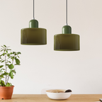 Bauhaus Collection | Glass Pendant Light with Adjustable Height | Modern Kitchen Pendant Lighting for Elegant Illumination 2