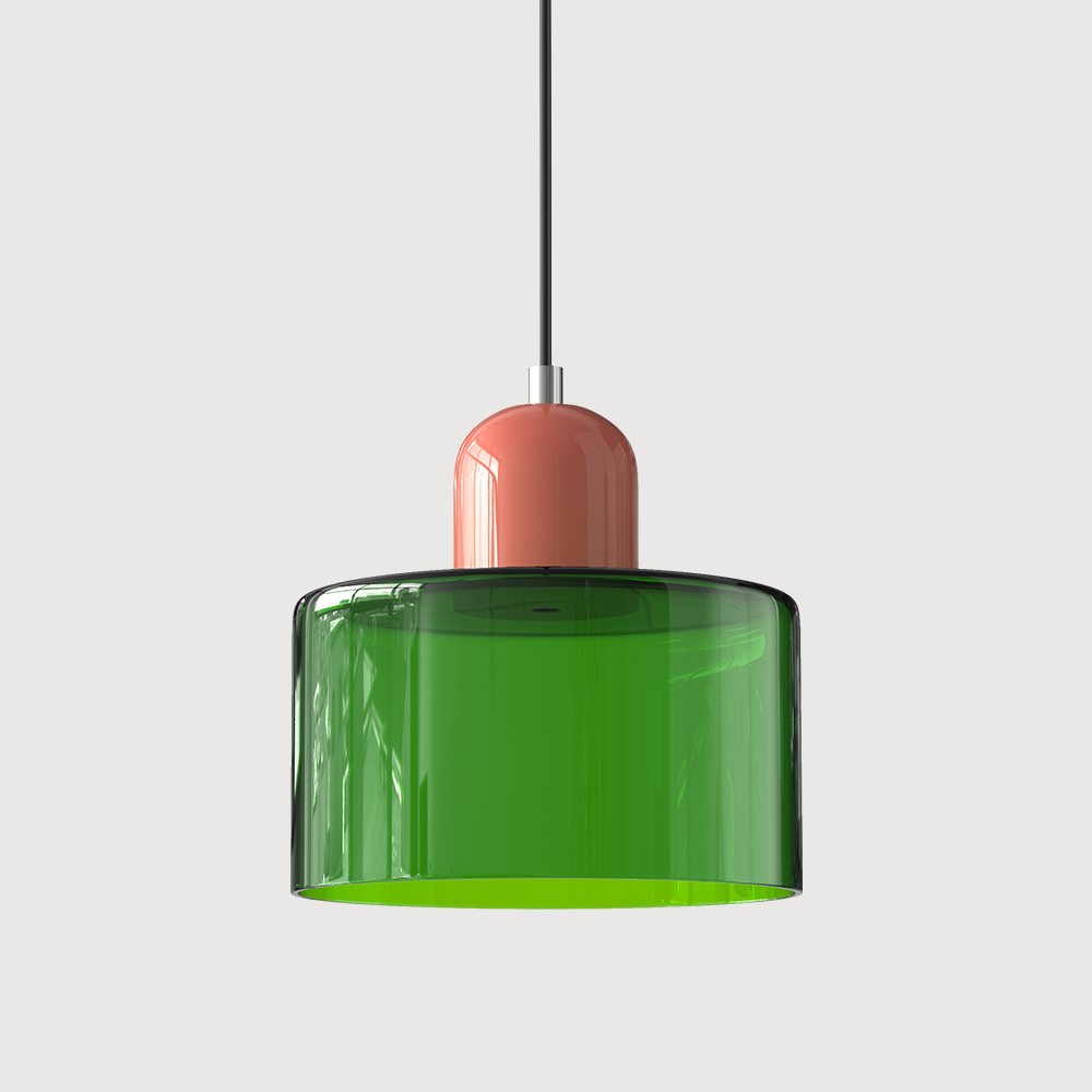 Bauhaus Collection | Glass Pendant Light with Adjustable Height | Modern Kitchen Pendant Lighting for Elegant Illumination 23