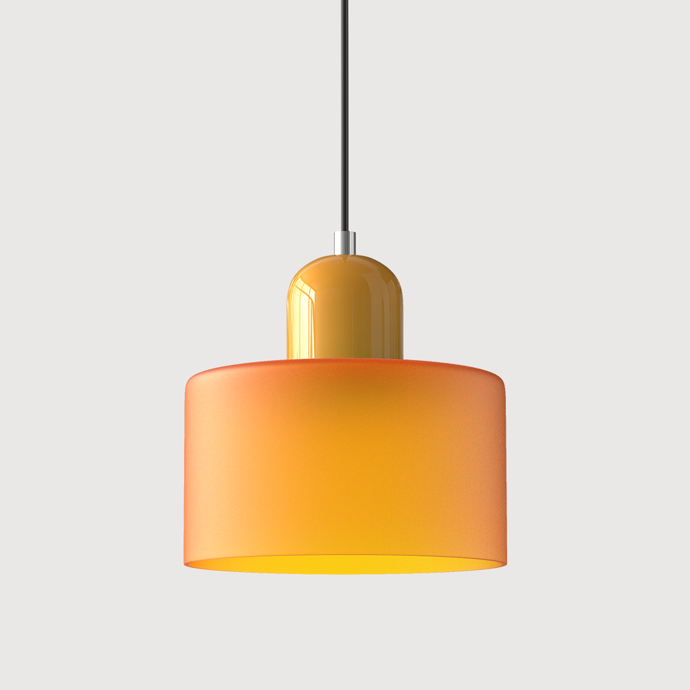 Bauhaus Collection | Glass Pendant Light with Adjustable Height | Modern Kitchen Pendant Lighting for Elegant Illumination 27