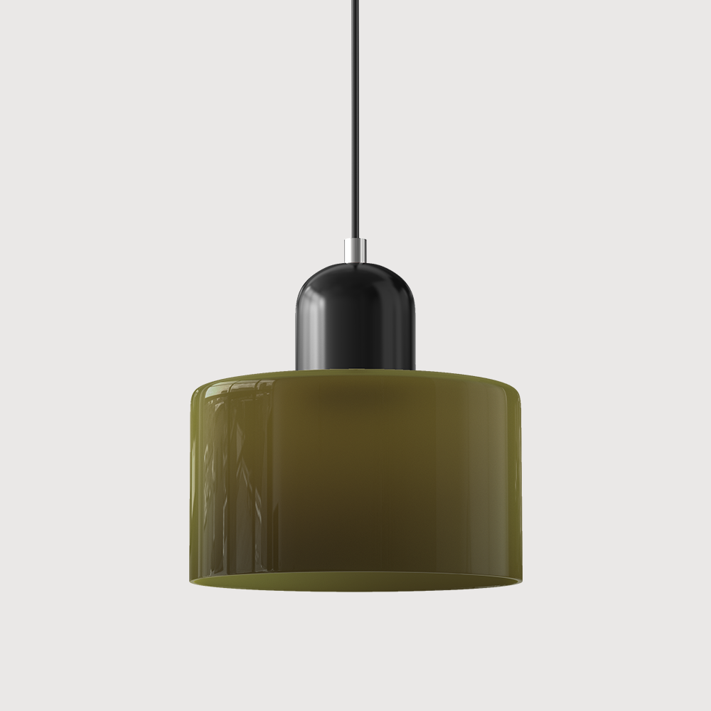 Bauhaus Collection | Glass Pendant Light with Adjustable Height | Modern Kitchen Pendant Lighting for Elegant Illumination 8