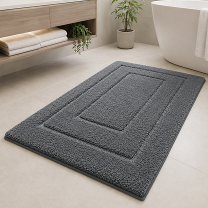 CloudStep | Non-Slip Bath Mat with Ultra-Absorbent Microfiber | Modern Bathroom Rug for Safety and Comfort 16
