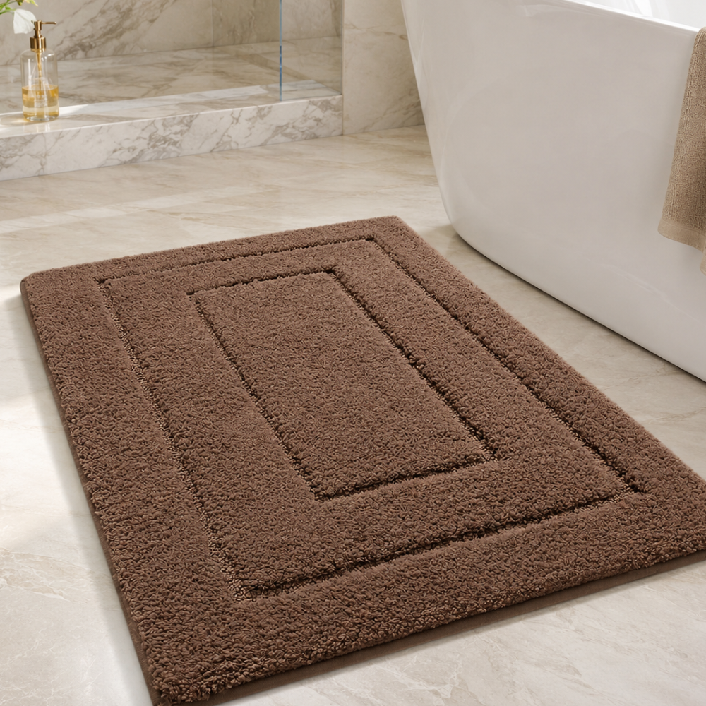 CloudStep | Non-Slip Bath Mat with Ultra-Absorbent Microfiber | Modern Bathroom Rug for Safety and Comfort 22