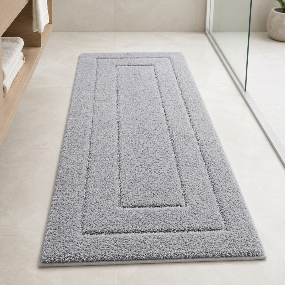 CloudStep | Non-Slip Bath Mat with Ultra-Absorbent Microfiber | Modern Bathroom Rug for Safety and Comfort 33