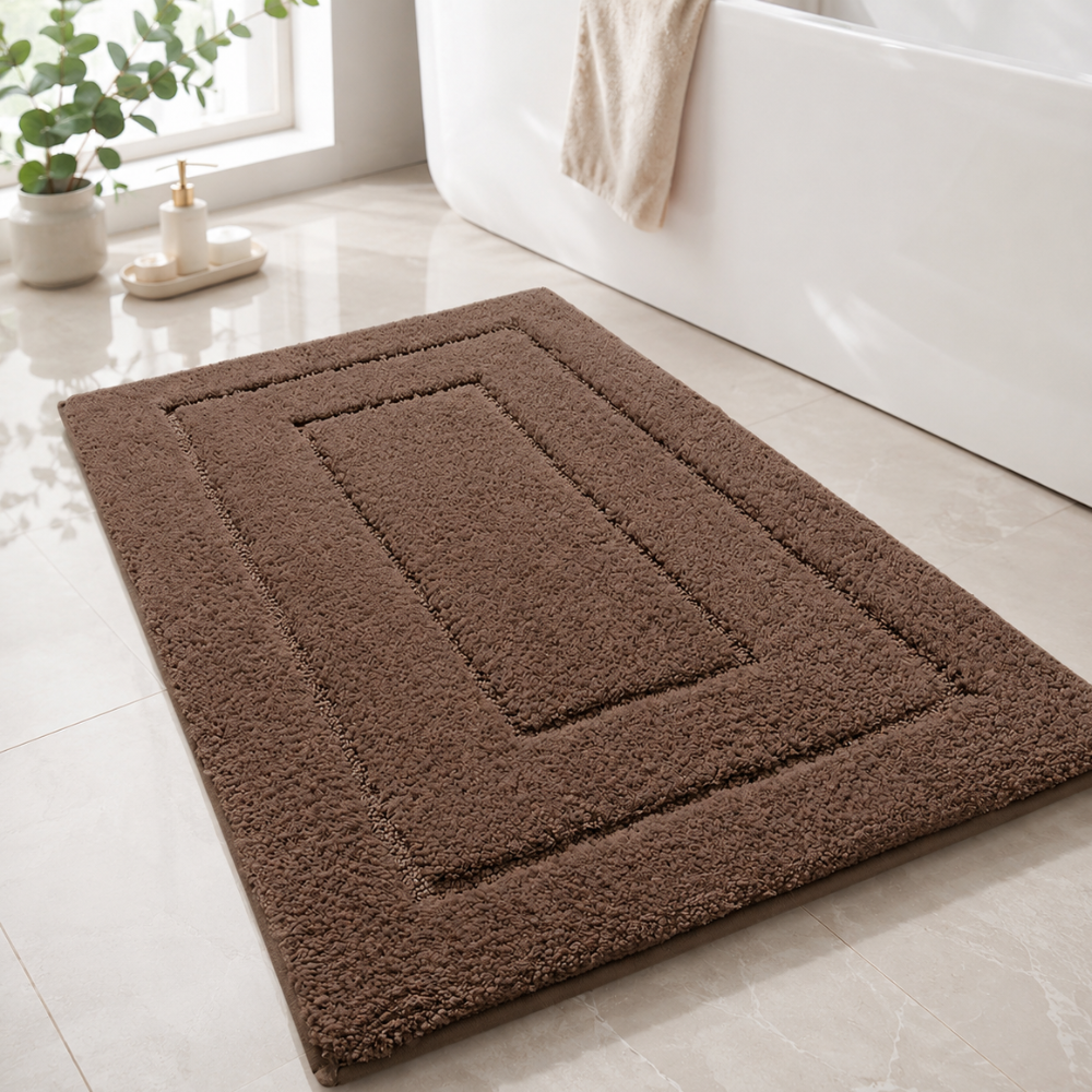 CloudStep | Non-Slip Bath Mat with Ultra-Absorbent Microfiber | Modern Bathroom Rug for Safety and Comfort 36
