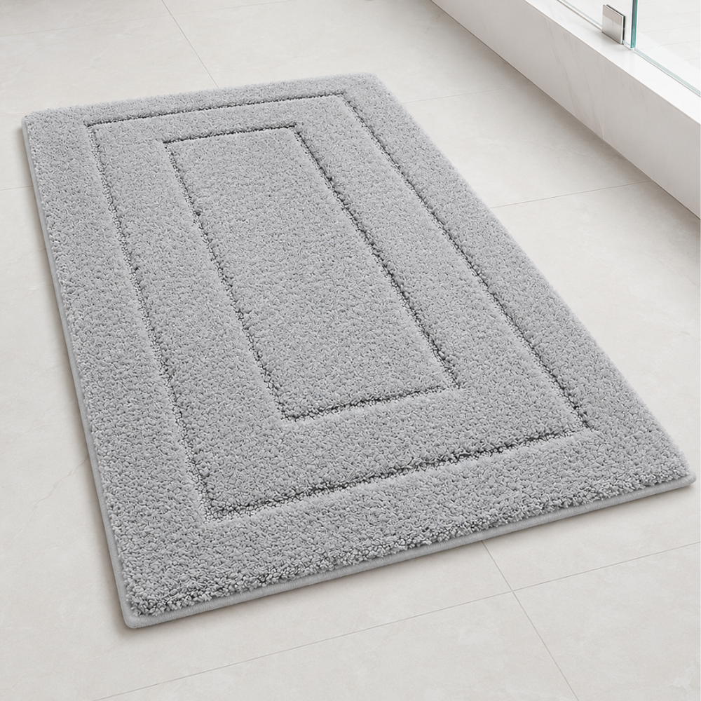 CloudStep | Non-Slip Bath Mat with Ultra-Absorbent Microfiber | Modern Bathroom Rug for Safety and Comfort 37