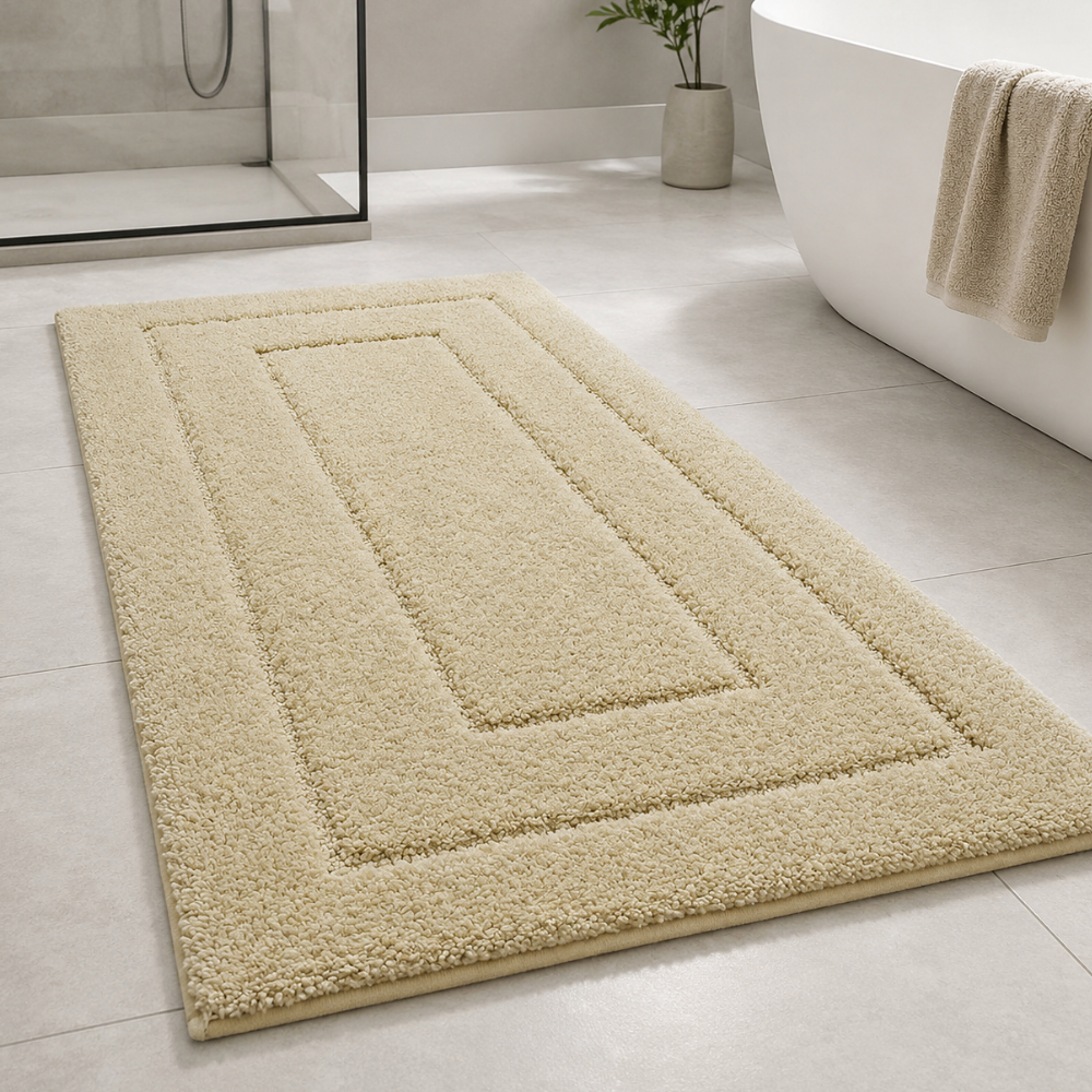 CloudStep | Non-Slip Bath Mat with Ultra-Absorbent Microfiber | Modern Bathroom Rug for Safety and Comfort 39