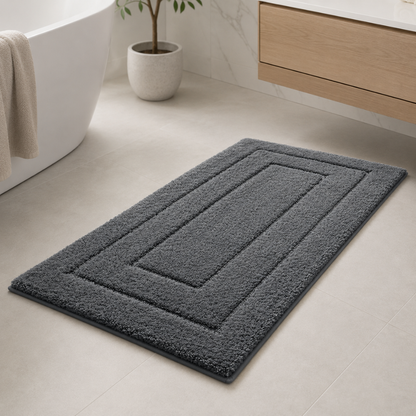 CloudStep | Non-Slip Bath Mat with Ultra-Absorbent Microfiber | Modern Bathroom Rug for Safety and Comfort 40