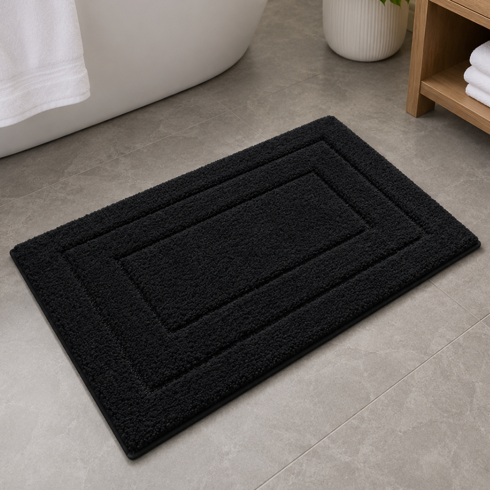 CloudStep | Non-Slip Bath Mat with Ultra-Absorbent Microfiber | Modern Bathroom Rug for Safety and Comfort 44