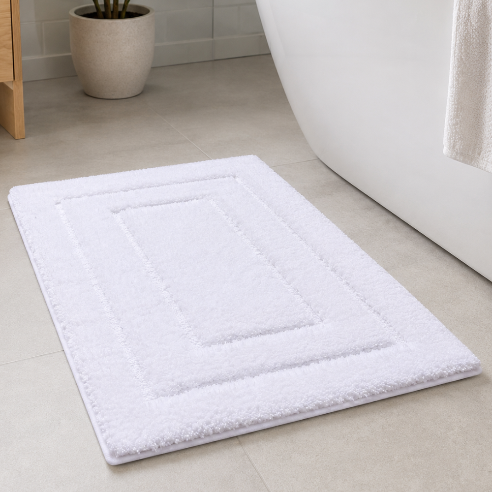 CloudStep | Non-Slip Bath Mat with Ultra-Absorbent Microfiber | Modern Bathroom Rug for Safety and Comfort 45