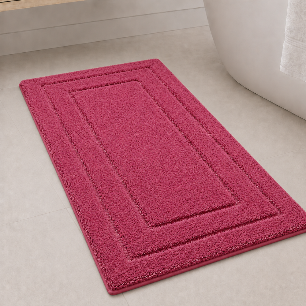 CloudStep | Non-Slip Bath Mat with Ultra-Absorbent Microfiber | Modern Bathroom Rug for Safety and Comfort 51