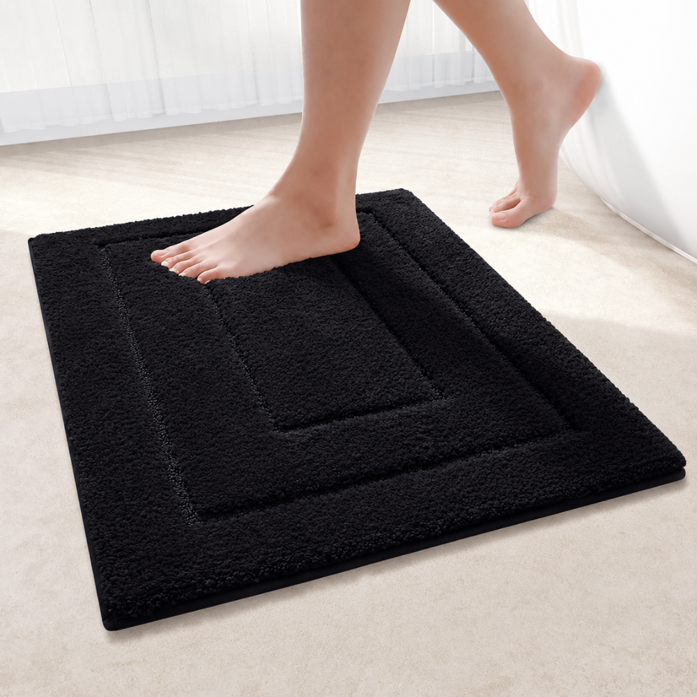 CloudStep | Non-Slip Bath Mat with Ultra-Absorbent Microfiber | Modern Bathroom Rug for Safety and Comfort 8