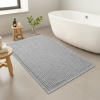 Cozy Retreat | Non-Slip Bath Mat with Waffle Design & Super Absorbent Microfiber for Comfort 1