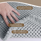 Cozy Retreat | Non-Slip Bath Mat with Waffle Design & Super Absorbent Microfiber for Comfort 6