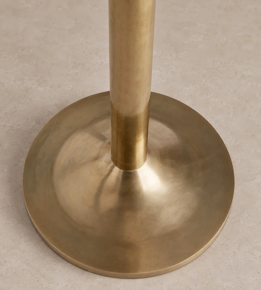 Crackle Collection | Modern Floor Lamp with Amber Glass Dome & Aged Brass Base | Stylish Ambient Lighting for Living Room 2
