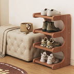 Elegant Bamboo Shoe Rack | Modern Minimalist Shoe Organizer with Customizable Tiers | Stylish Storage Solution for Clutter-Free Living 7