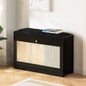 Elegant Bamboo Shoe Storage Bench with Cushioned Seating | Stylish Entryway Solution for Organized Living 11