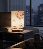 Elegant Bamboo Table Lamp | Japanese-Scandinavian Design with Dimmable LED | Versatile Bedside and Desk Lighting Solution for Serenity