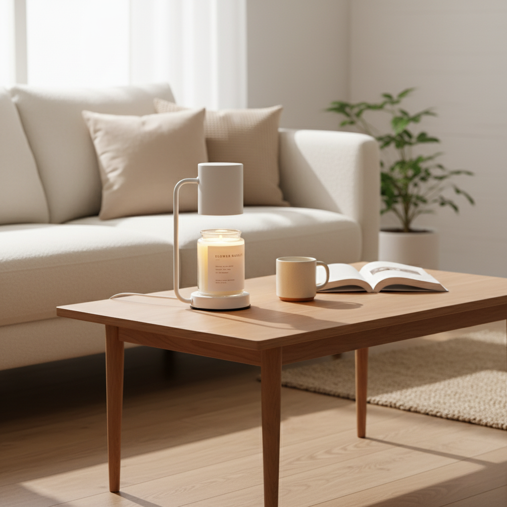Elegant Candle Warmer Lamp | Dual-Purpose Electric Light with Adjustable Brightness | Cozy Atmosphere for Home