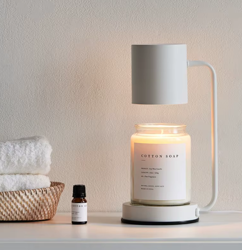 Elegant Candle Warmer Lamp | Dual-Purpose Electric Light with Adjustable Brightness | Cozy Atmosphere for Home