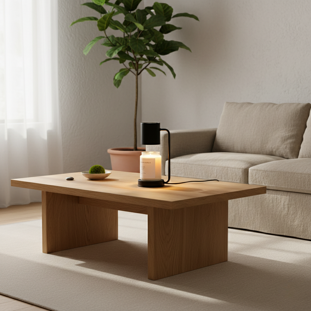Elegant Candle Warmer Lamp | Dual-Purpose Electric Light with Adjustable Brightness | Cozy Atmosphere for Home