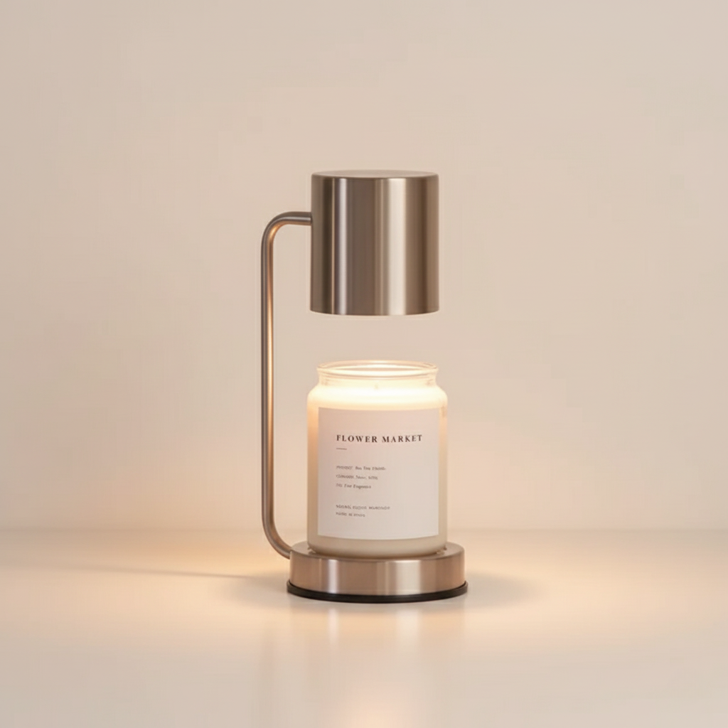 Elegant Candle Warmer Lamp | Dual-Purpose Electric Light with Adjustable Brightness | Cozy Atmosphere for Home