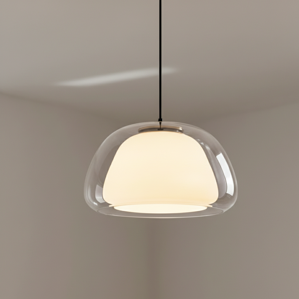 Elegant Glass Pendant Lighting | Adjustable Dome Design for Kitchen Island Ambiance 2
