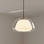 Elegant Glass Pendant Lighting | Adjustable Dome Design for Kitchen Island Ambiance 2