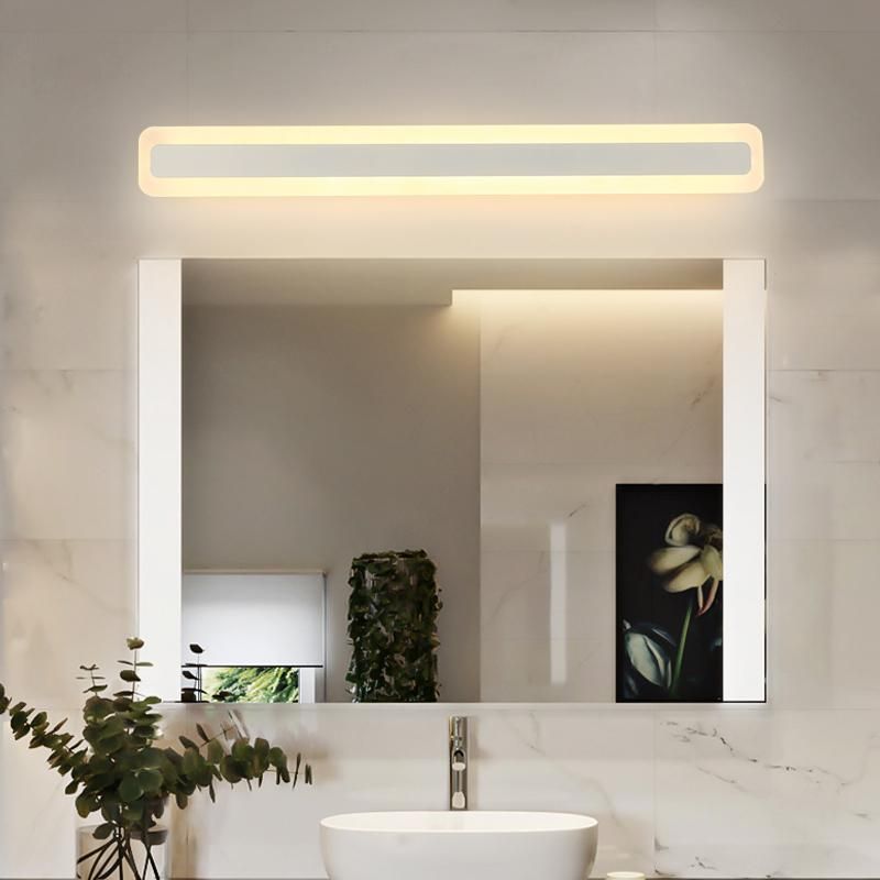 Elegant Gold Wall Sconce | Long Mirror Design with LED Lighting | Modern Bathroom Wall Light for Luxurious Ambiance 0