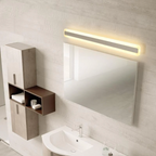 Elegant Gold Wall Sconce | Long Mirror Design with LED Lighting | Modern Bathroom Wall Light for Luxurious Ambiance 10