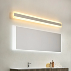 Elegant Gold Wall Sconce | Long Mirror Design with LED Lighting | Modern Bathroom Wall Light for Luxurious Ambiance 9