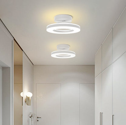 Elegant Modern Flush Mount Ceiling Light with Gold Iron Finish | Energy-Efficient LED Fixture for Stylish Home Illumination 14