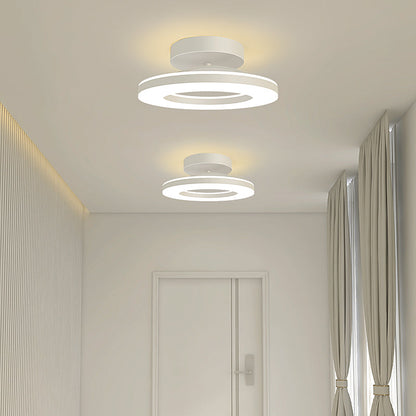 Elegant Modern Flush Mount Ceiling Light with Gold Iron Finish | Energy-Efficient LED Fixture for Stylish Home Illumination 15