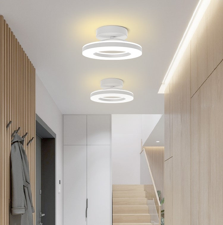 Elegant Modern Flush Mount Ceiling Light with Gold Iron Finish | Energy-Efficient LED Fixture for Stylish Home Illumination 9