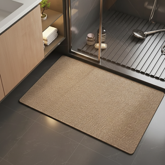 Elegant Non-Slip Bath Mat with Absorbent Microfiber for Safety and Comfort 0