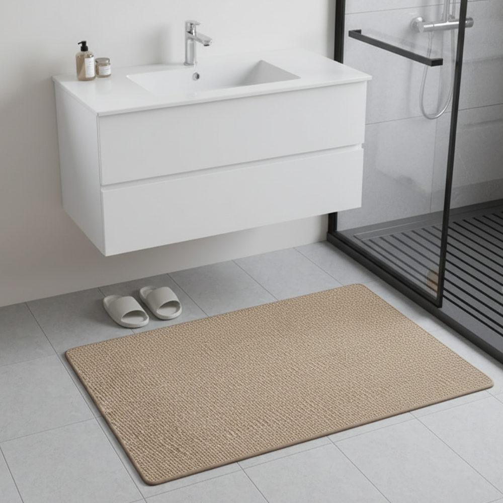 Elegant Non-Slip Bath Mat with Absorbent Microfiber for Safety and Comfort 4