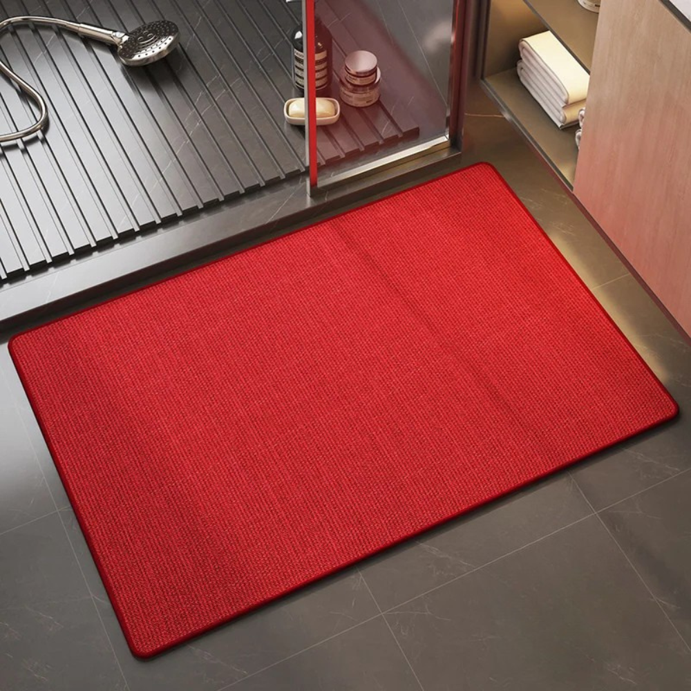 Elegant Non-Slip Bath Mat with Absorbent Microfiber for Safety and Comfort 9