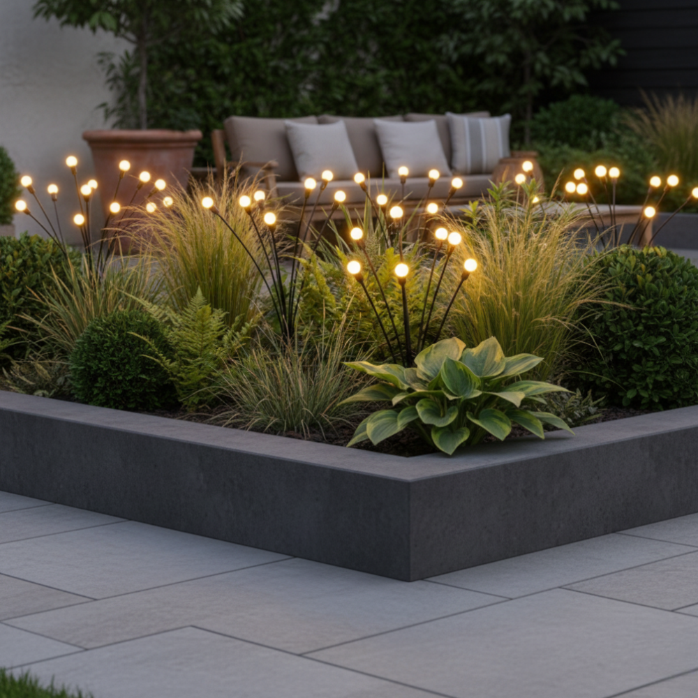 Elegant Solar Garden Lights | Waterproof Outdoor Lights with 120 Lumens | Eco-Friendly Ambiance for Your Patio 3